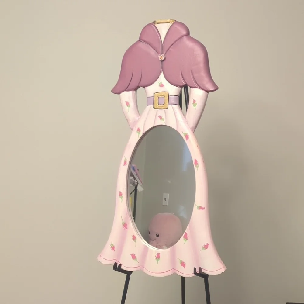 Pink Vintage Victorian Dress Shaped Mirror Arister Gifts Inc #990125